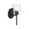 Designers Fountain Haven 7 in. 1-Light Matte Black Wall Sconce Light with Clear Rippled Glass Shade for Bathrooms D309M-WS-MB - alternate 8